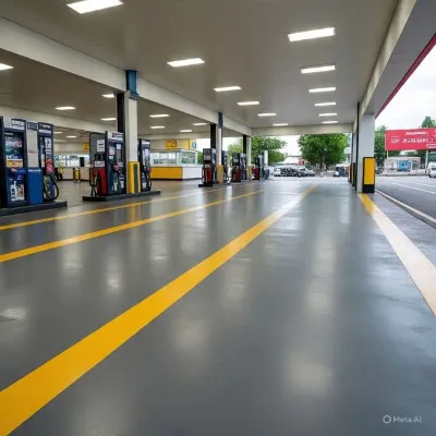 Fotografía de una Gasolinera que cumple con las normas vigentes de PEMEX gracias a QUÍMICA POMIQ.